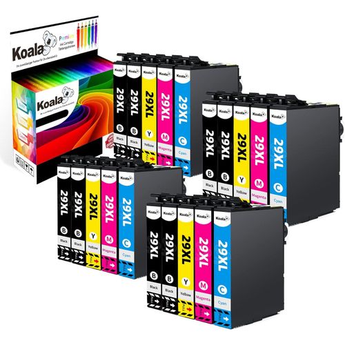 meimieshop-29Xl Cartouche D¿Encre Compatible Pour Epson 29 Xl 29Xl Multipack Pour Expression Home Xp-235 Xp-245 Xp-247 Xp-255 Xp-257 Xp-332 Xp-335 Xp-345 Xp-432 Xp-435 Xp-442 Xp-445 Xp-455,Pack De 20