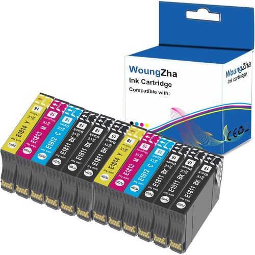 meimieshop-Teng Lot De 12 Cartouches D'Encre 18Xl Compatibles Avec Epson 18 18Xl Pour Epson Expression Home Xp-205 Xp-212 Xp-215 Xp-225 Xp-302 Xp-305 Xp-312 Xp-315 Xp-322 Xp-325 Xp-402 Xp-405