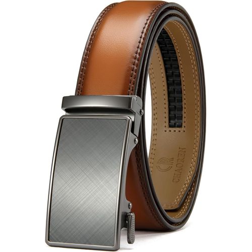 Meimieshop-Ceinture Automatique En Cuir Buckley À Cliquet Pour Homme,Boucle Automatique,35mm De Large,Sans Trous,Taille Ajustée,Pour Costume D¿Hommes D¿Affaires,Taille 80-90cm(Gesamtlänge 105cm)