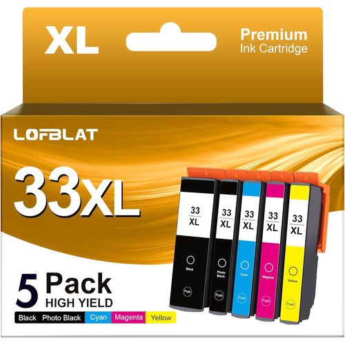 meimieshop-33Xl Cartouches D'Encre Compatibles Pour Epson Xp 7100 33Xl Pour Epson Expression Premium Xp-540 Xp-530 Xp-830 Xp-7100 Xp-900 Xp-640 Xp-630 Xp-635 Xp-645