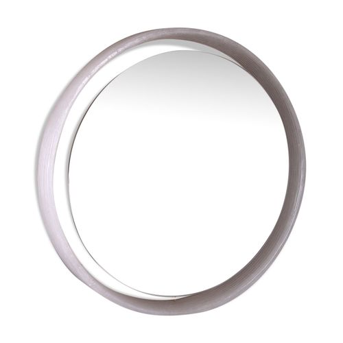 Miroir de salle de bain rond en plexiglas par hillebrand 1960 transparent