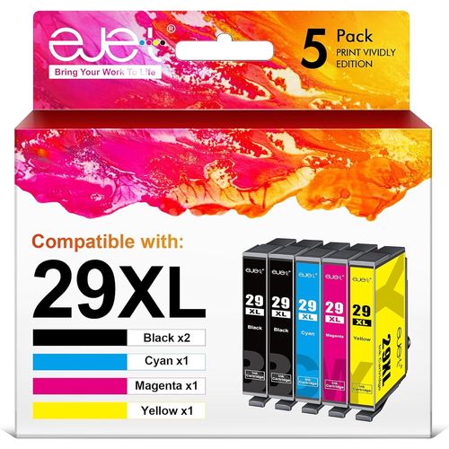 meimieshop-29Xl Compatible Pour Epson 29 29Xl Cartouche D'Encre Pour Epson Expression Home Xp-235 Xp-255 Xp-245 Xp-345 Xp-352 Xp-445 Xp-452 Xp-432 Xp-335 Xp-342 Xp-442(2 Noir,1 Cyan,1 Magenta,1 Jaune)