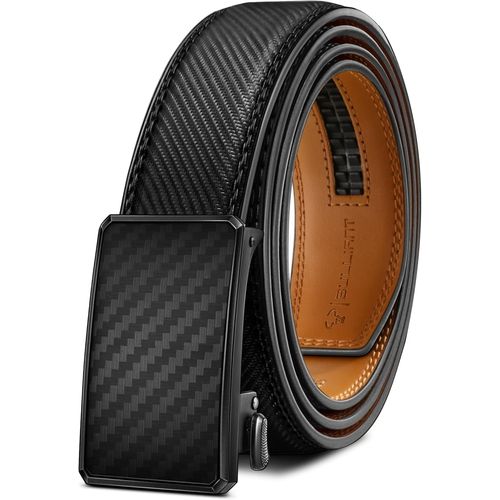 Meimieshop-Ceinture Hommes Ceinture Cuir Ajustable Sans Queue Pour Cadeaux,Habillé,Décontracté Et Jeans 35mm,Ajustement Parfait