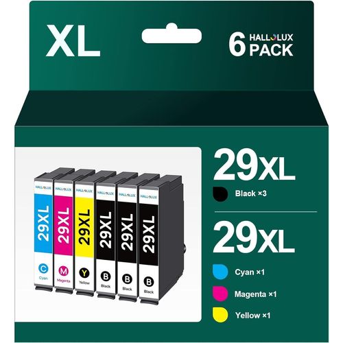 meimieshop-Multipack 29Xl Cartouches D'Encre Compatible Pour Epson 29 29 Xl Pour Xp-255 Xp-445 Xp-235 Xp-345 Xp-335 Xp-342 Xp-435 Xp-452 Xp-245 Xp-355 Xp-352 Xp-257(3 Noir,1 Cyan,1 Magenta,1 Jaune¿
