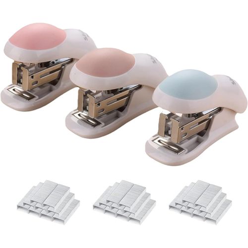 Meimieshop-Mini Agrafeuses,Mini Agrafeuse De Bureau,Agraffeuse,Agrapheuse Bureau,Agrafeuse De Poche,Avec 400pcs Agrafes Pour L'école,Maison Ou Bureau
