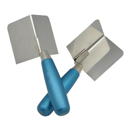 Ensemble d'outils d'angle 2 PC, couteau d'angle intérieur et couteau d'angle extérieur avec poignée souple, coin de maçonnerie de plâtrage