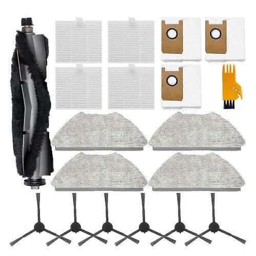 Kit d'accessoires de 19 pièces pour aspirateur robot T20+ : brosse principale, sac à poussière, filtre HEPA, tampon de vadrouille, brosse latérale
