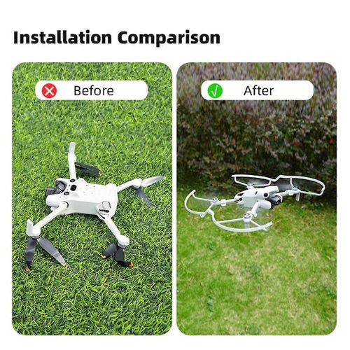 Protection D'hélice Pour Dji Mini 4 Pro Protection D'hélice Lame Pare-Chocs Anneau Drone Accessoires-Générique