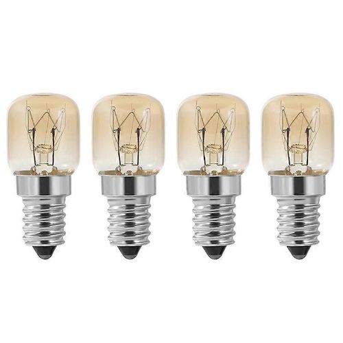 Ampoule De Four, 4 Pièces E14 Four 15w, Ampoule De Four, Capuchon Clair Lampe De Four Pygmée, E14 Résistant Jusqu'à 300 Celsius Li