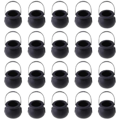 20 Pcs Mini Bouilloires Squelette Chaudron Titulaire Pot avec Poignée pour Pâques St 's Day Party