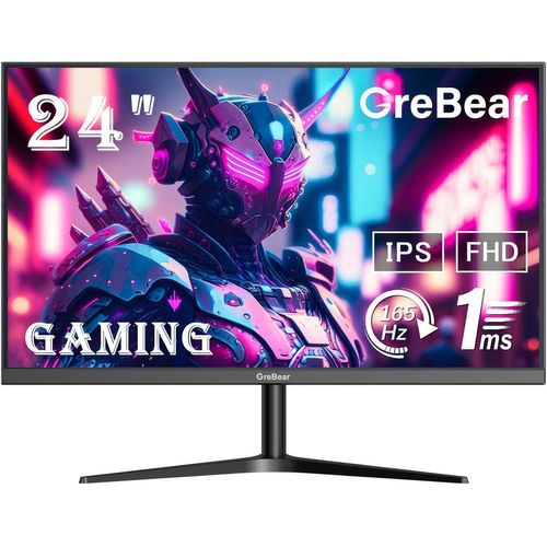 ChenQuanSarl-Ecran Pc Gamer 165/144 Hz 24 Pouces ¿ Gaming Moniteur Fhd 1080P Ips 1 Ms (Gtg) Pour Ordinateur De Bureau À Domicile, Freesync, 100% Srgb, Hdr, Hdmi, Dp, Haut-Parleur Intégré, Vesa 75 × 7