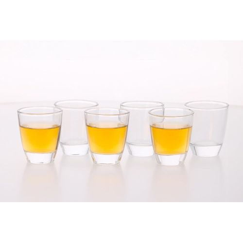 YEMAESRE-Verres À Shot Lot De 6 - Verre A Digestif De 45 Ml - Verres Lavables Au Lave-Vaisselle - Parfaits Pour Les Shots Et Les Jeux De Boisson - Transparent
