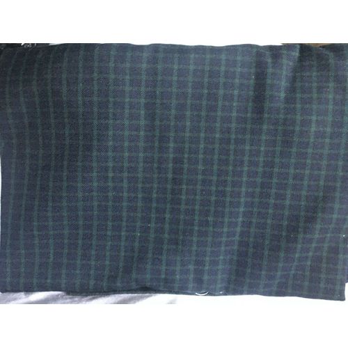 Coupon De Tissu Ecossais Noir/Vert Fonce - 1,50m X 0,80 Neuf