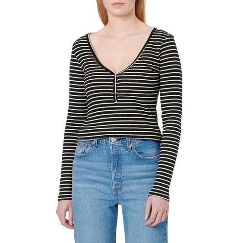 VêTements Vila Vibalu V-Neck L/S Rib Top - Noos Pour Accessoires