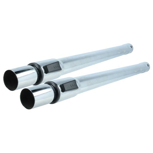 vhbw 2x Tube d'aspirateur compatible avec Kärcher WD4, WD 3 Premium, WD 4.200, WD 4 aspirateur - raccord 35 mm, 60 - 97cm, noir / argenté