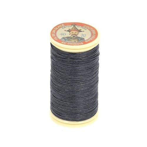 Fil Lin Glacé 30 M ¿ Fil Au Chinois ¿ N° 40 ¿ Fil De Lin Retors, Lisse, Résistant. Color : 174 Gris Très Foncé