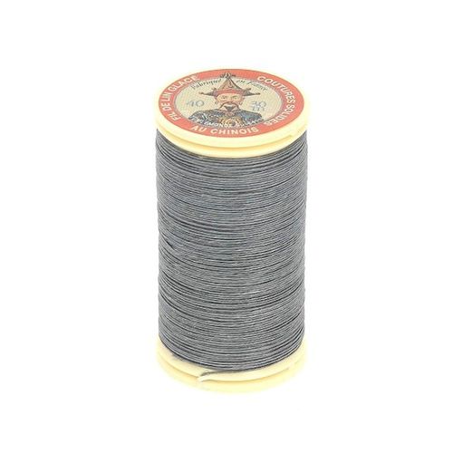 Fil Lin Glacé 30 M ¿ Fil Au Chinois ¿ N° 40 ¿ Fil De Lin Retors, Lisse, Résistant. Color : 155 Gris Foncé