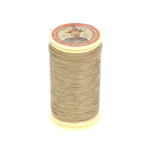 Fil Lin Glacé 30 M ¿ Fil Au Chinois ¿ N° 40 ¿ Fil De Lin Retors, Lisse, Résistant. Color : 282 Gabardine