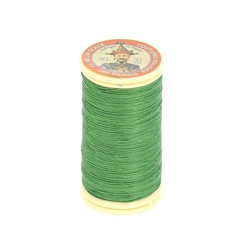 Fil Lin Glacé 30 M ¿ Fil Au Chinois ¿ N° 40 ¿ Fil De Lin Retors, Lisse, Résistant. Color : 866 Vert