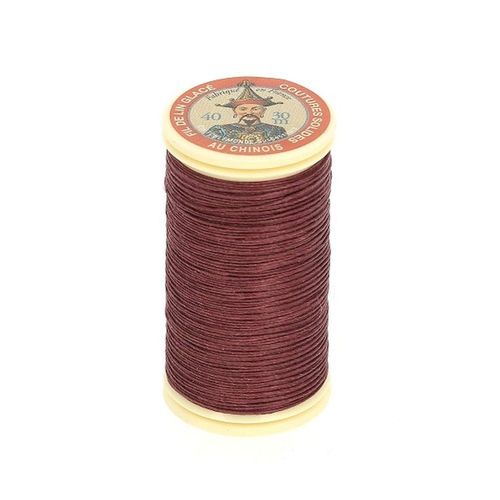 Fil Lin Glacé 30 M ¿ Fil Au Chinois ¿ N° 40 ¿ Fil De Lin Retors, Lisse, Résistant. Color : 470 Grenat