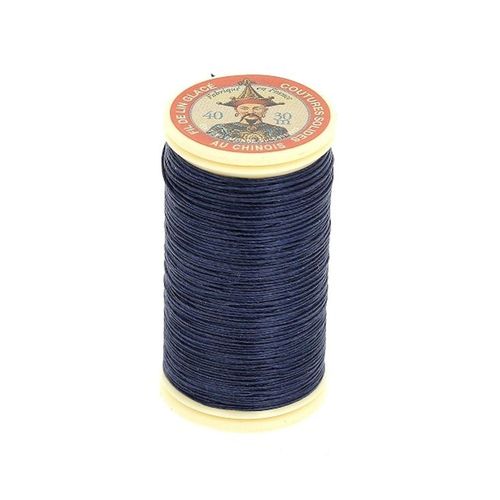 Fil Lin Glacé 30 M ¿ Fil Au Chinois ¿ N° 40 ¿ Fil De Lin Retors, Lisse, Résistant. Color : 678 Bleu Roi