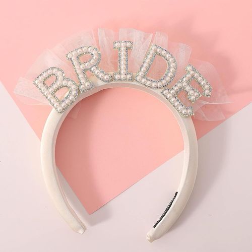 Yemaesre-Bandeau Bride, Bride Headband, Serre-Tête En Fausses Perles, Enterrement Vie De Jeune Fille, Bride Couronne, Décorations De Mariée Pour Mariages