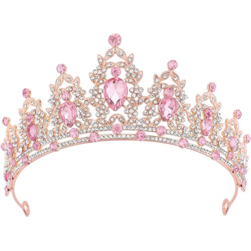 Yemaesre-Couronne D'anniversaire Pour Femmes Tiare De Cristal Pour Filles Accessoires De Cheveux Tiare De Mariage Couronne De Princesse Pailletée Serre-Tête De Fête Diadèmes Pour Femme