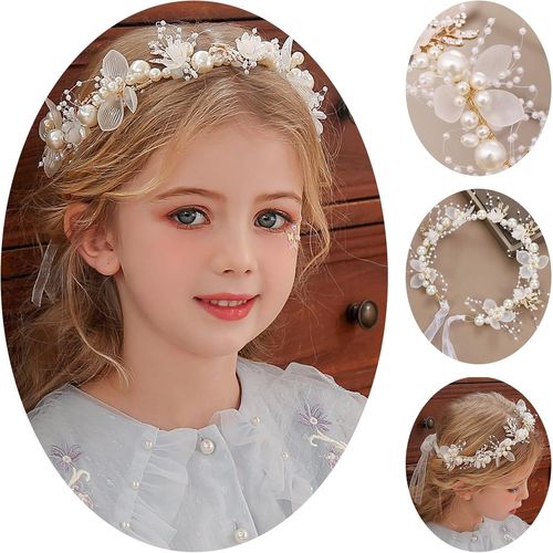 Yemaesre-Barettes Accessoire Cheveux Fille Serre Tete Epingle Diademe Femme Enfant Pince Couronne De Fleurs Fleur Bijoux Mariage Deco Decoration