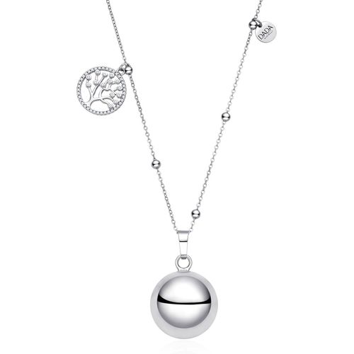 Yemaesre-Collier D'appel Des Anges De Grossesse 2025 Avec Arbre De Vie, Cadeau Pour Femme Enceinte, Chaîne En Acier Hypoallergénique 80+10cm