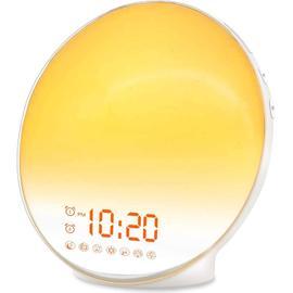 Lampe de chevet GENERIQUE Réveil Lumineux Enfant Lampe Radio avec  Simulation Aube & Crépuscule