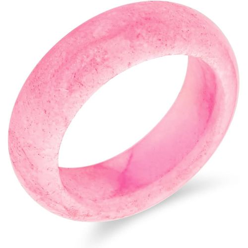 Yemaesre-Bague D'éternité Empilable Simple Pour Femmes Et Adolescentes Avec Couleurs Teintes Pierre Précieuse De Jade Bleu Rose Doré Vert Pierre De Naissance D'août