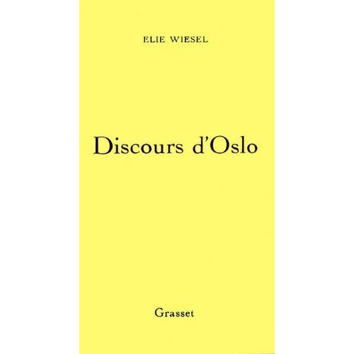 Discours D'oslo