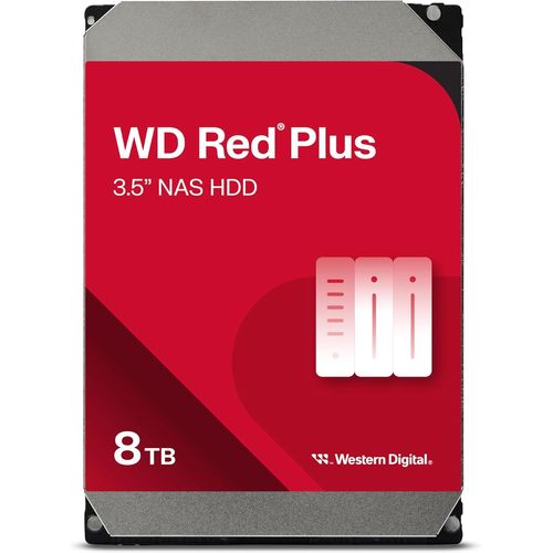 YEMAESRE-Wd Red Plus 8 To Nas Disque Dur Interne 3,5"" - 5640 Rpm Classe, Sata 6Gb/S, Cmr, Cache De 128 Mo