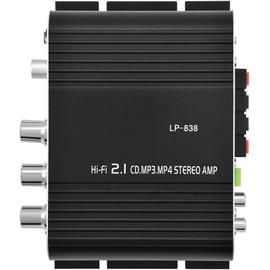 Lepy 40W 12V 2-Canaux Hi-Fi Stéréo Mini Ampli Amplificateur Super Basse à  Audio MP3 Voiture Auto Moto