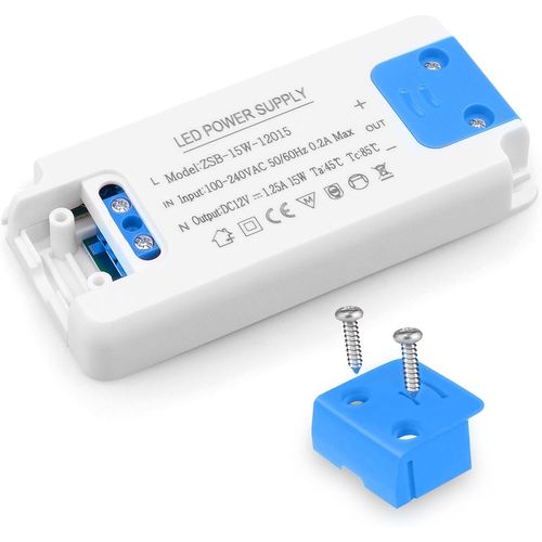 Yemaesre-Transformateur Led 15w, Entrée 220-240v, Sortie Dc 12v 1.25a, Ampoule Led Driver, Convertisseur Conducteur Alimentation De Tension Constante, Pour G4,Gu5.3,Gu4, Mr11, Mr16