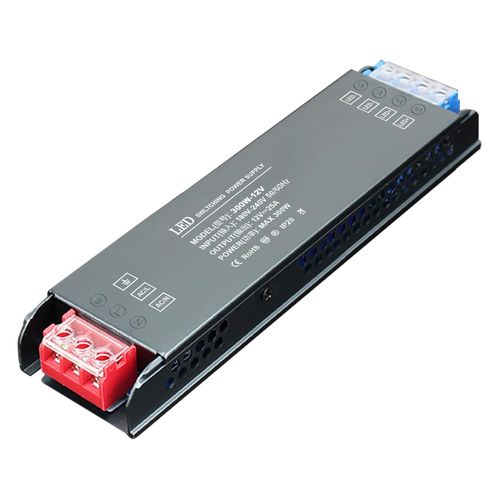 Yemaesre-Transformateur 240v 12v 300w, Ultra Mince Led Driver Alimentation 25a, Transformateur 240v Ac À Dc Pas De Bruit Pas De Scintillement Pour Ampoules Et Bande Lumineuse Led