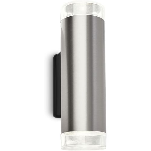 YEMAESRE-Applique Murale Led D'Extérieur, Lampe Murale Led Couleur Argent, Ip44 Protection Contre Les Éclaboussures, Lumière 4000K Blanc Neutre, Gu10 Incl.