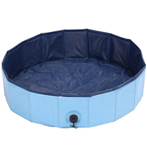 Baignoire Pliable En Pvc Anti-Fuite Pour Animaux De Compagnie, Douche, Piscine, Baignoire, Fourniture Pour Chats Et Chiens, Bleu