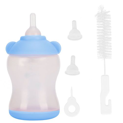 Bouteilles D'eau Et D'alimentation Pour Petits Animaux De Compagnie, Pour Chiens Et Chats, Nouveau-Nes, Kit D'allaitement, Nettoyage Facile, Bleu