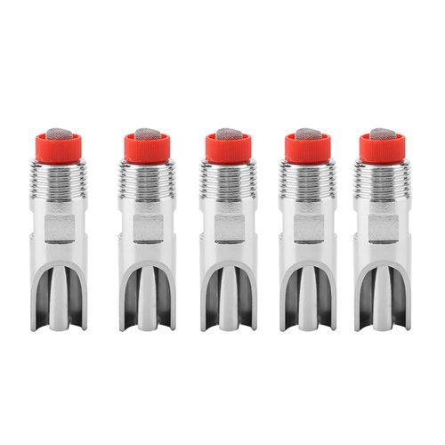 Lot De 5 Abreuvoirs Automatiques En Acier Inoxydable Pour Cochons, Bouchon Rouge, Bec De Canard