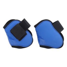 Guetres De Protection Pour Tendons De Cheval En Pu Epais, Protection Des Jambes Pour Competitions De Saut D'obstacles, Bleu, Taille M, Posterieur
