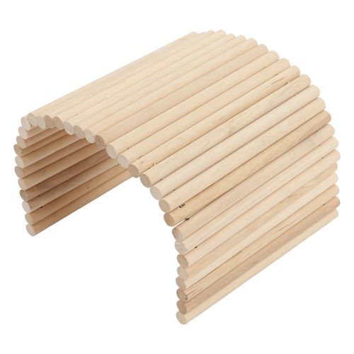 Pont En Bois Flexible Pour Hamster, Cachette En Bois Pour Cochons D'inde, Furets, Herissons, Chinchillas, Lapins, 20 X 40 Cm