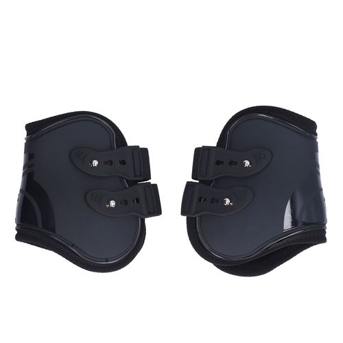 Lot De 2 Guetres De Protection Pour Tendons De Cheval, Robustes Et Reglables, Coque En Pu, Pour Pattes Arriere Noires, Taille Xl