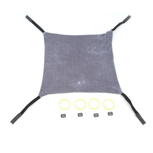 Hamac Suspendu Pour Chat Et Animal De Compagnie, Coussin De Nid Chaud Avec Crochet Et Boucle Double Face (Beige Gris L)