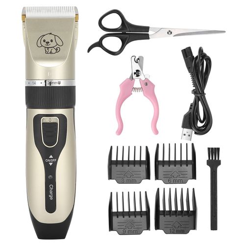 Ensemble De Rasoirs Pour Animaux De Compagnie, Tondeuse Electrique Rechargeable A Faible Bruit Pour Chiens Et Chiots