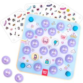 BAERTMY-Jeu De Mémoire \U2013 Jeu D`Association \U2013 Jouet Licorne Pour Enfants De 3, 4, 5, 6 Ans \U2013 Jeu Éducatif En Bois Avec 10 Motifs Magiques \U2013 Jeu De Société Pour Filles & Garçons