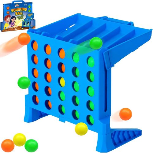Baertmy-Puissance 4 Shots, Deux Joueurs Ou Plus, Bounce Ball Party Game, Jeu Puissance 4 Shot, Jeu De Table Balle Rebondissante-Jeux Interactifs De Fête D'anniversaire