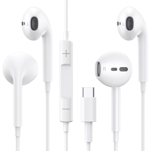 LETNERNY-couteurs Filaires Pour Iphone 16/15 Écouteurs Usb C Écouteurs Intra-Auriculaires Hi-Fi Stéréo Usb C Avec Microphone Et Contrôle Du Volume Pour Iphone 16/15, Samsung S25/S24/S23, Ipad Pro - B
