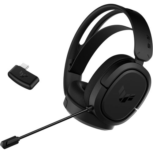 Letnerny-Tuf Gaming H1 Wireless Headset (Discord Certified Mic, 7.1 Surround Sound, 40mm Drivers, 2.4ghz, Usb-C, Lightweight, 15 Hour Battery Life, For Pc, Mac, Switch, Mobile Devices, Ps4, Ps5)- Bla