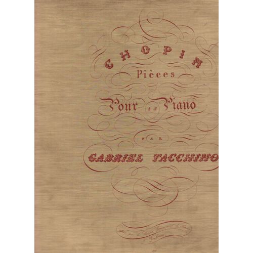 Pièces Pour Piano Par Gabriel Tacchino